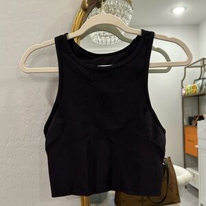 Lululemon Ribbed Contoured Racerback Cropped Yoga Tank Top